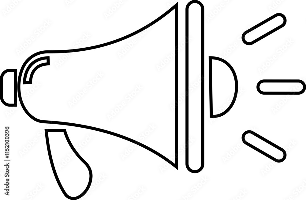 Silhouette speaker megaphone icon in minimal styles, Concept of communication and announcements, Sports svg, Cheers Vector. social media icons, stop horn. isolated on transparent background, Silhouette speaker megaphone icon in minimal styles, Concept of communication and announcements, Sports svg, Cheers Vector. social media icons, stop horn. isolated on transparent background,
