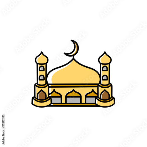 Mosque Vector Art Design Ramadhan