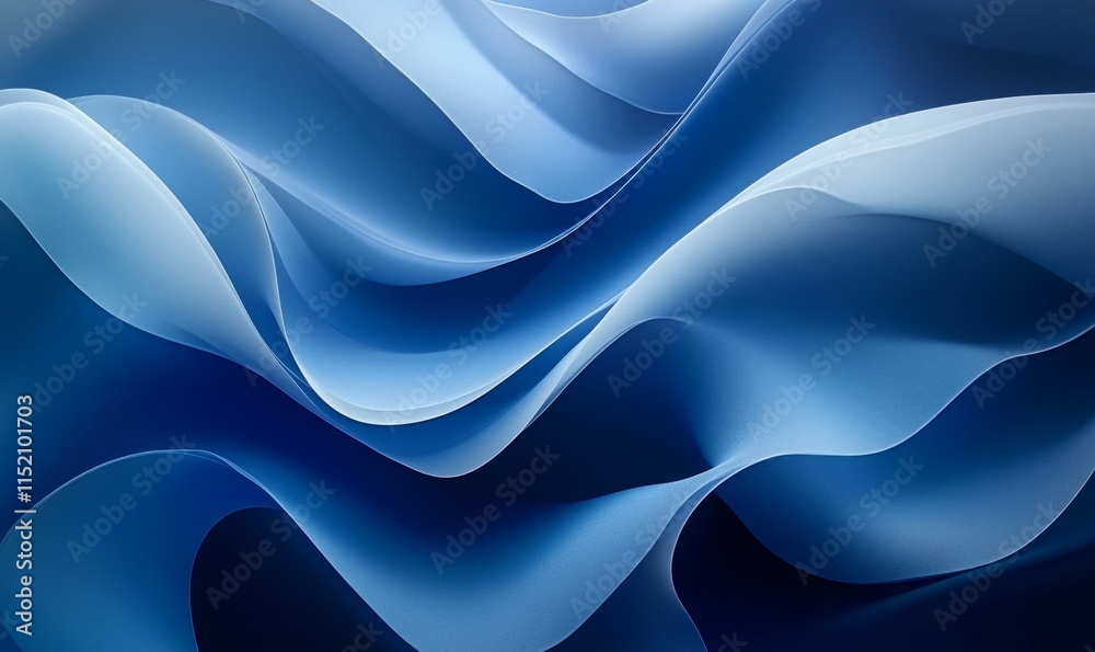 Obraz premium Abstract Blue Gradient Background, Generative AI