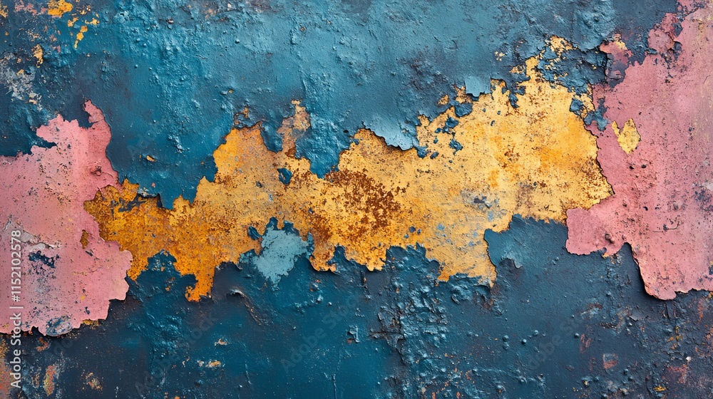 Textured rusty iron sheet background with cracked enamel paint and rust stains, Generative AI Textured rusty iron sheet background with cracked enamel paint and rust stains, Generative AI
