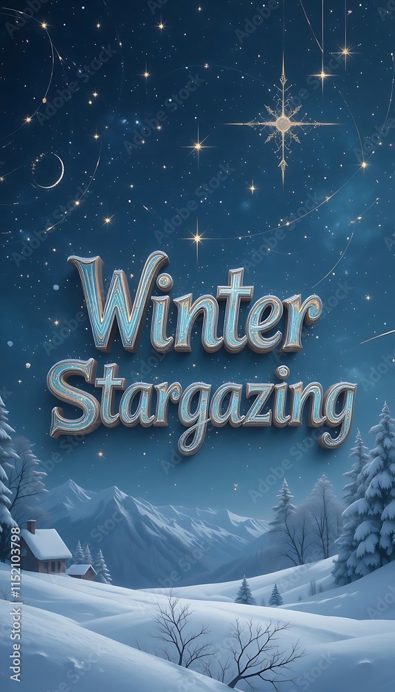 Fototapeta premium Winter Stargazing
