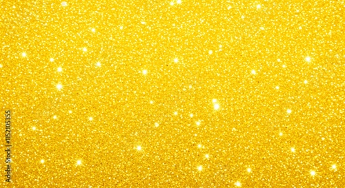 Shiny gold glitter sparkles.  Yellow shimmery texture background. Abstract pattern.