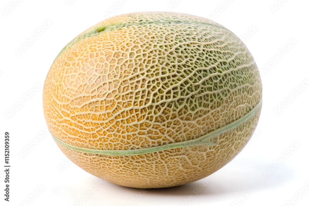 Fresh Cantaloupe on White Background – Sweet and Juicy Melon Fresh Cantaloupe on White Background – Sweet and Juicy Melon