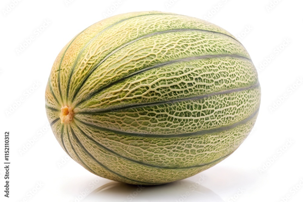 Fresh melon on a clean white backdrop Fresh melon on a clean white backdrop