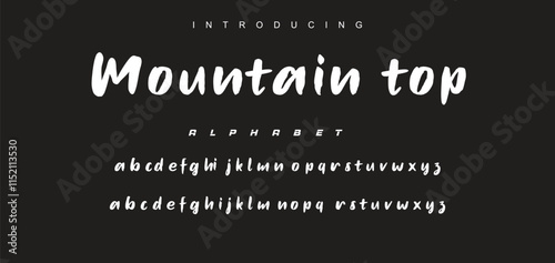 Best Alphabet Painting Paint Brush Beauty Script Logotype Font lettering handwritten