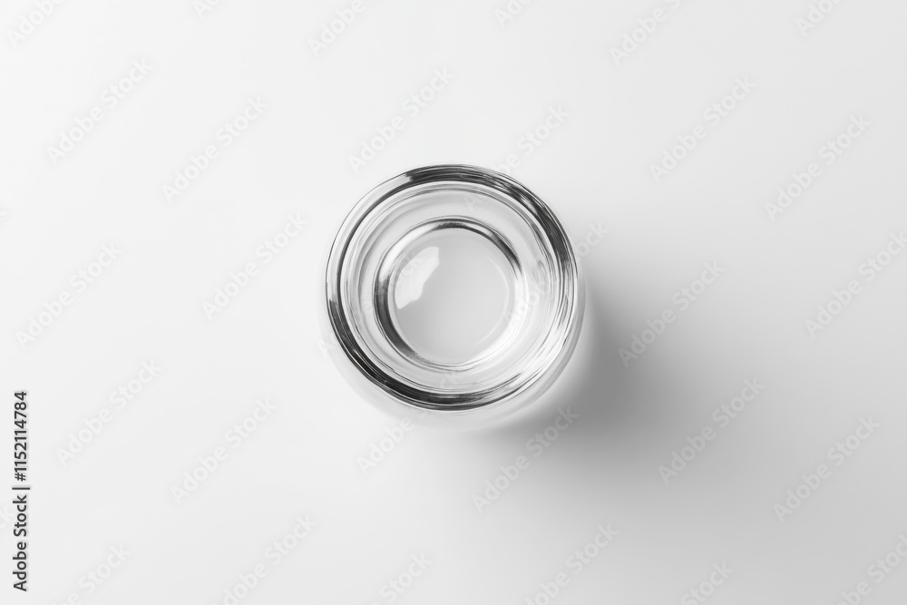 Bottle top view mockup, isolated on white background, high-contrast product photography, commercial packaging design Bottle top view mockup, isolated on white background, high-contrast product photography, commercial packaging design