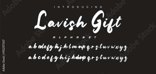 Best Alphabet Painting Paint Brush Beauty Script Logotype Font lettering handwritten