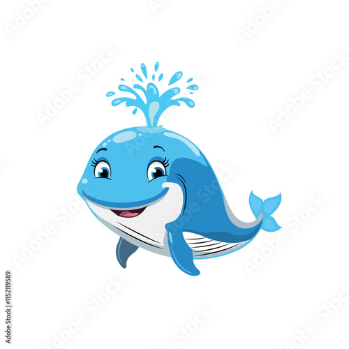 Cute whale cartoon