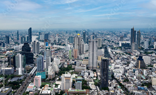 Vues aériennes de Bangkok, panorama depuis une tour