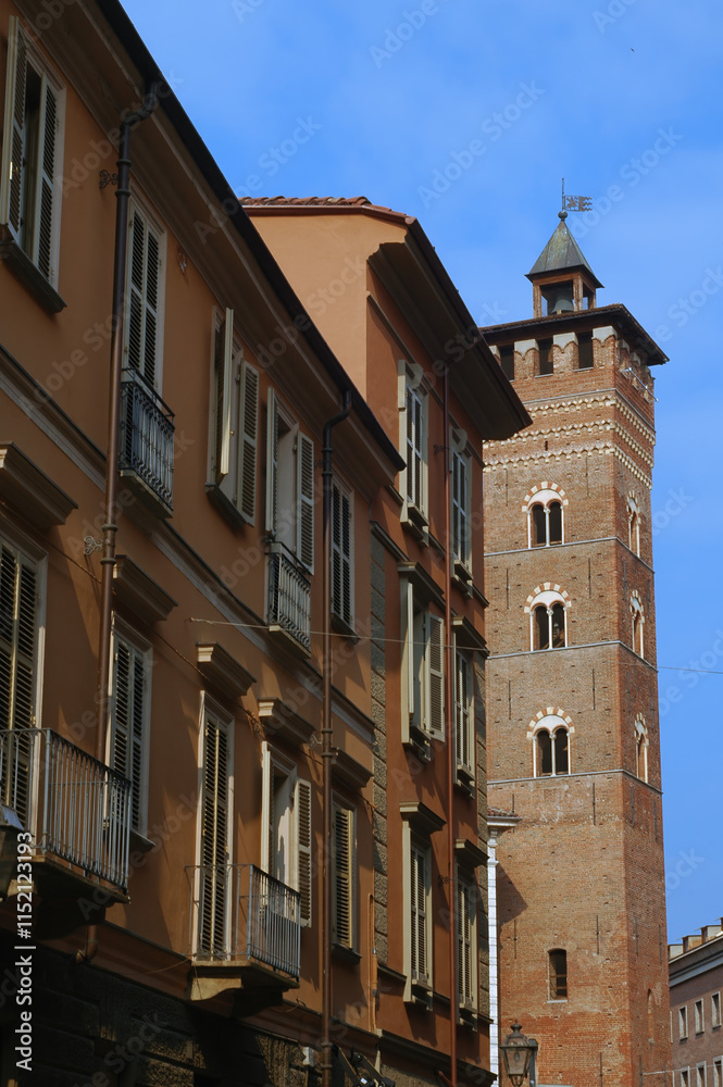 Fototapeta premium Historic buildings of Asti, Italy