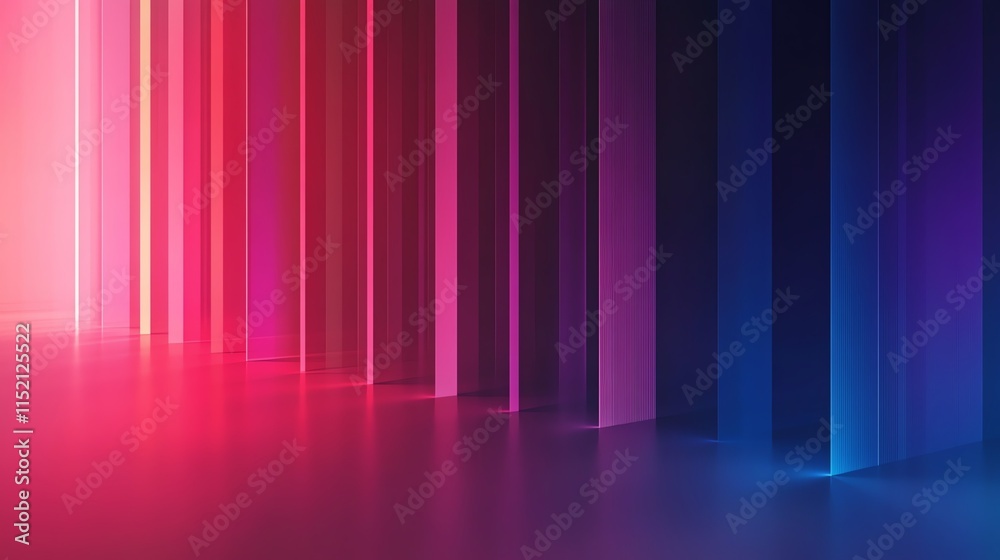 Vivid abstract background featuring vertical neon stripes in shades of pink and blue, creating a futuristic ambiance. Vivid abstract background featuring vertical neon stripes in shades of pink and blue, creating a futuristic ambiance.