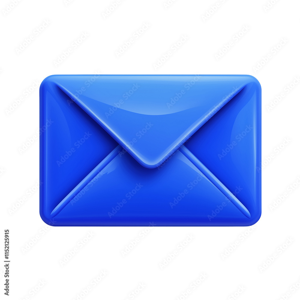 Blue mail icon isolated on a transparent background. PNG file. Blue mail icon isolated on a transparent background. PNG file.