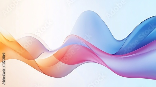 Soft, flowing waves in vibrant colors, perfect for backgrounds, digital art, and creative projects.