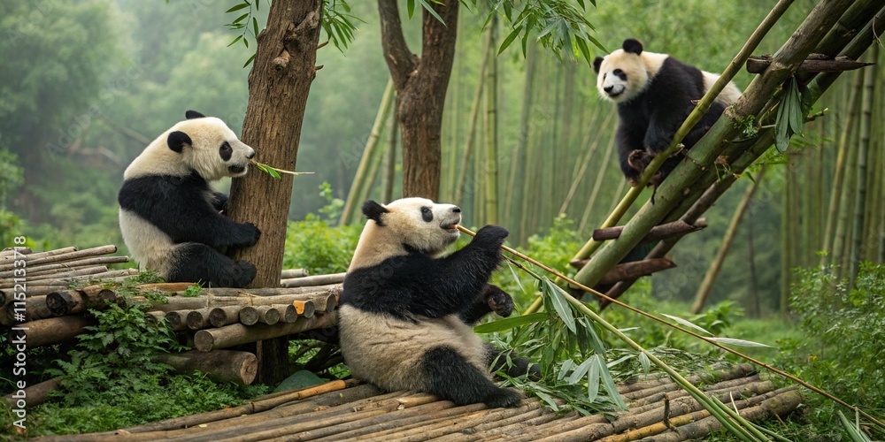 Obraz premium cute panda