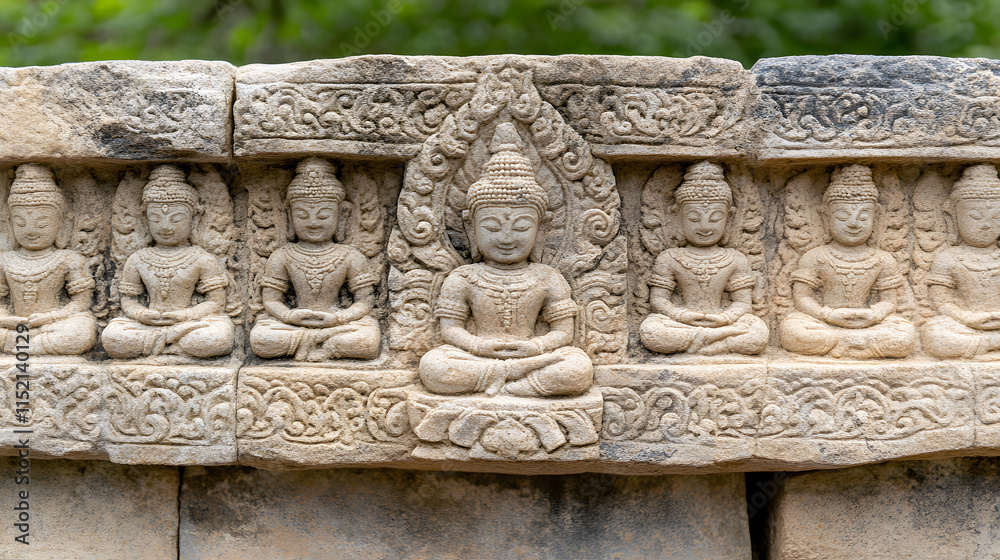 Stone carvings and intricate sculptures at ancient temples, showcasing exquisite craftsmanship, religious symbolism, and cultural heritage, depicting deities, myths, and sacred motifs that reflect the Stone carvings and intricate sculptures at ancient temples, showcasing exquisite craftsmanship, religious symbolism, and cultural heritage, depicting deities, myths, and sacred motifs that reflect the