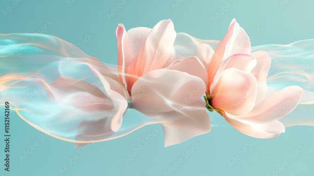 Ethereal Magnolia Blossoms Soft Hues and Dreamy Floral Artistry in Stock Ethereal Magnolia Blossoms Soft Hues and Dreamy Floral Artistry in Stock