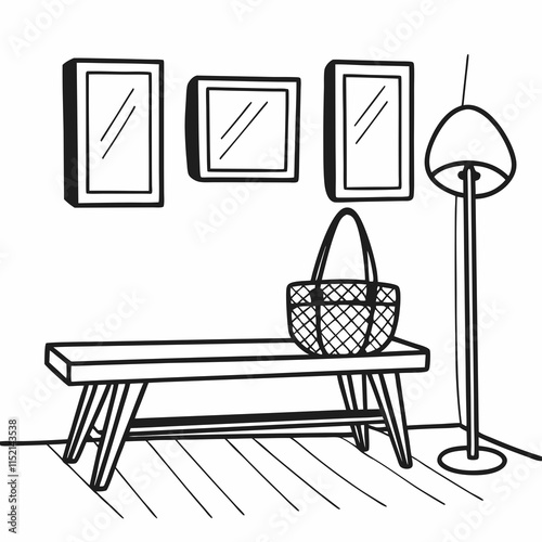 wicker basket and chairs