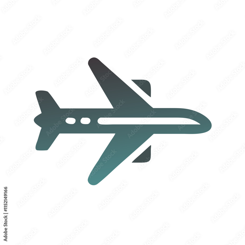Obraz premium Airplane icon svg