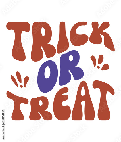 Retro, Hello Ween, Craft Design. T-shirt Design. Illustratio