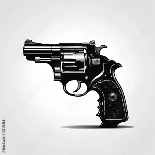 Vector Art Collection of Guns and Weapons: From Pistols and Rifles to Snipers and Assault Rifles. Explore Military, Crime, and Detective Themes, Including Vintage and Retro Firearms in Action