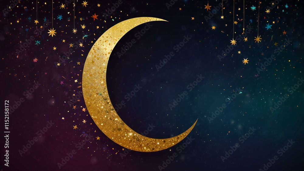Naklejka premium illustration of a moon