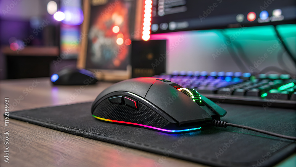 computer mouse on the table computer mouse on the table