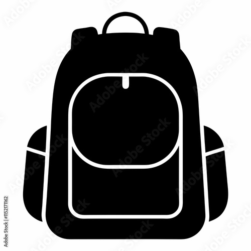 Backpack Silhouette Vector Art