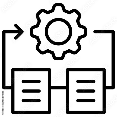 Workflow Linear Icon Productivity