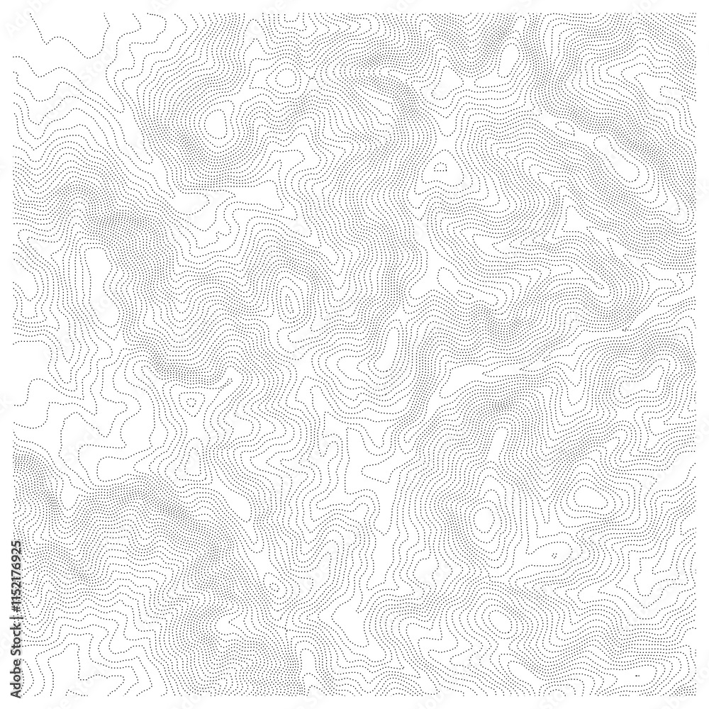 Curvas de nivel, mapa topográfico