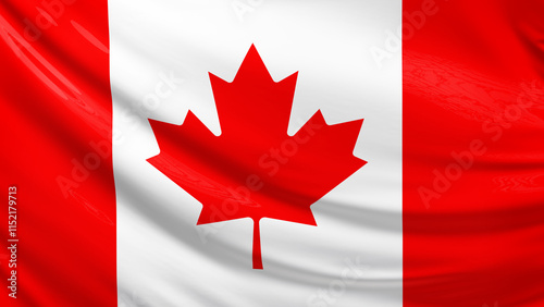 Canada flag picture, close-up shot of canadian nation flag, america, animated flag background photo, 3D photo of a flag, national symbol of american country, patriotism, full screen
