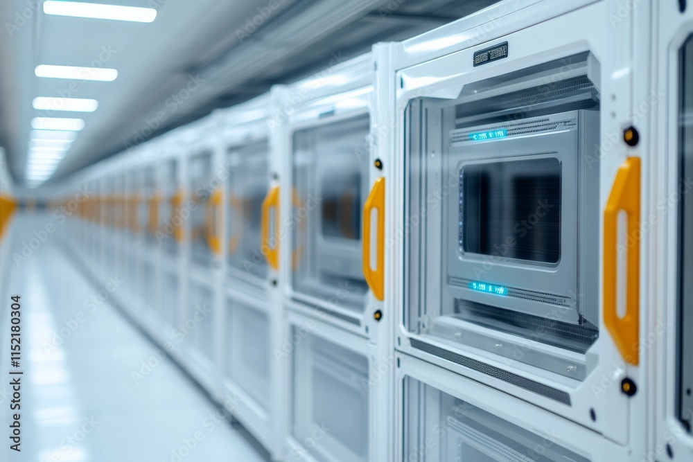 Fototapeta premium Clean environment perspectives innovative industrial storage solutions for high-tech facilities
