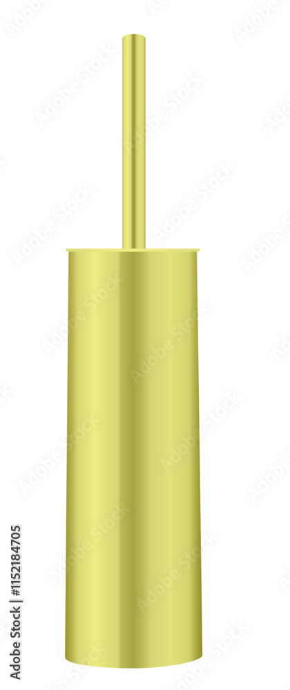 Metal toilette brush. vector illustration