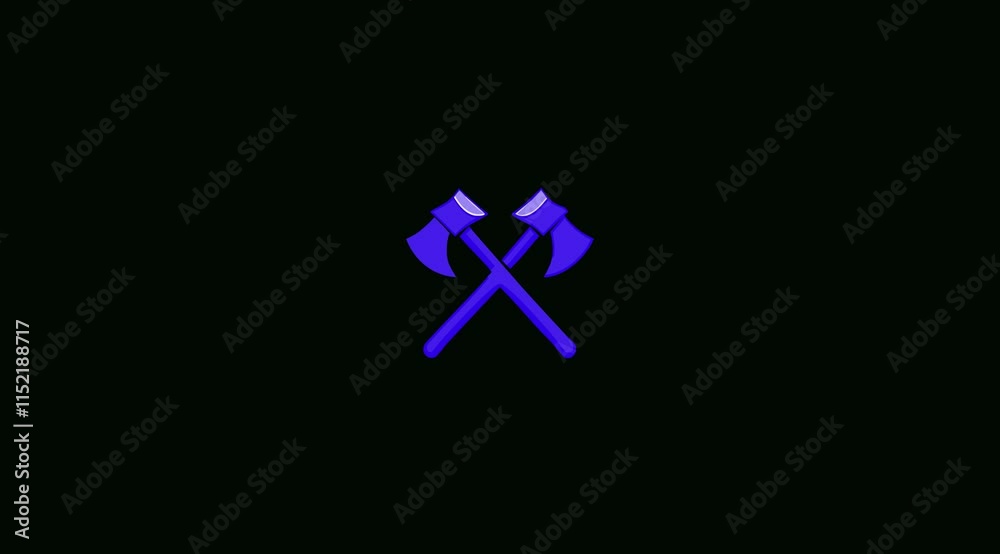 Animated icon of a sharp axe with a wooden handle, perfect for representing tools, lumberjack themes, forestry, camping, or survival activities in digital designs. Animated icon of a sharp axe with a wooden handle, perfect for representing tools, lumberjack themes, forestry, camping, or survival activities in digital designs.