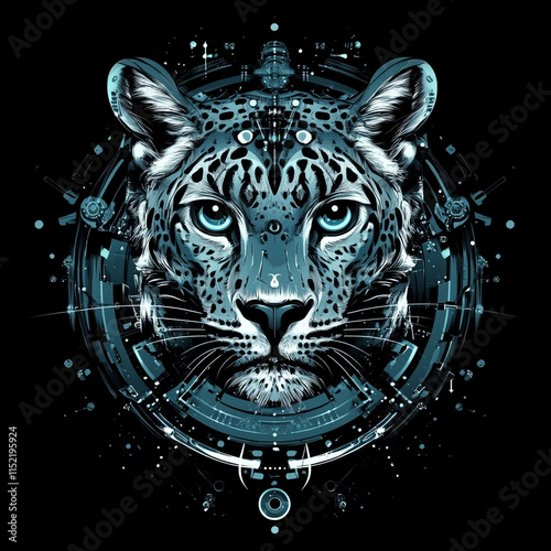 Snow Leopard illustration photo