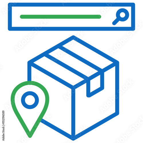 Tracking vector contact us communication line dual tone icon