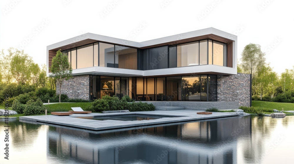 Modern Renovation in 3D Style with High Contrast Modern Renovation in 3D Style with High Contrast