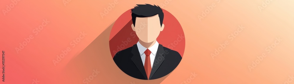 Confident businessman in red, a portrait of success and professionalism in corporate setting Confident businessman in red, a portrait of success and professionalism in corporate setting