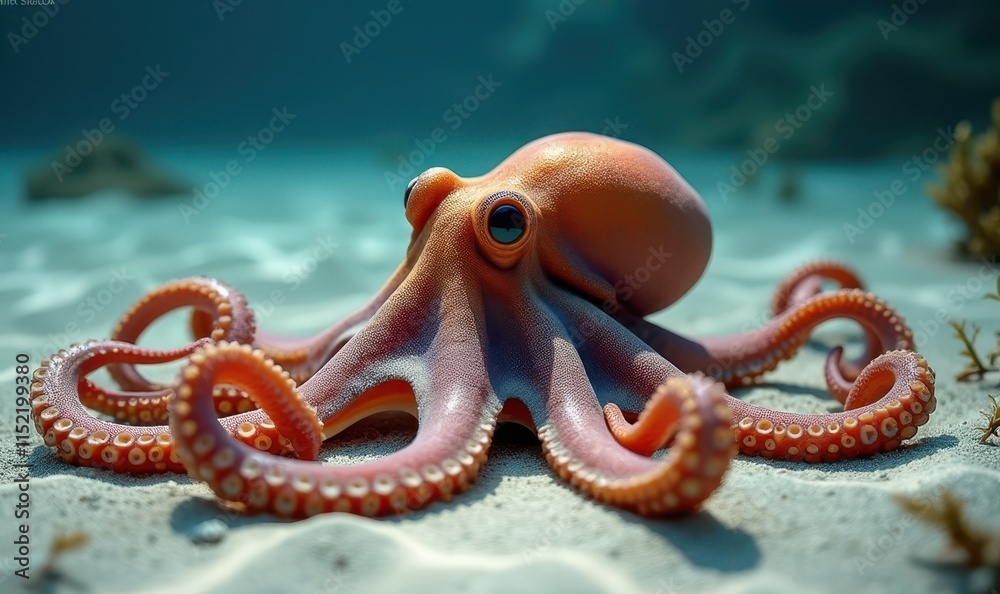 he Common Octopus (Octopus vulgaris) is a fascinating marine mollusk known for its intelligence and adaptability. Found in oceans worldwide, from shallow coastal waters to depths of 2,000 meters he Common Octopus (Octopus vulgaris) is a fascinating marine mollusk known for its intelligence and adaptability. Found in oceans worldwide, from shallow coastal waters to depths of 2,000 meters