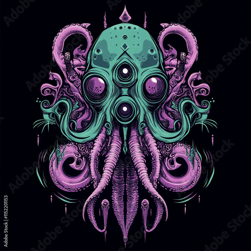 Squid illustration photo