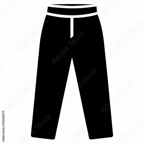 Black Pants Silhouette Vector Design