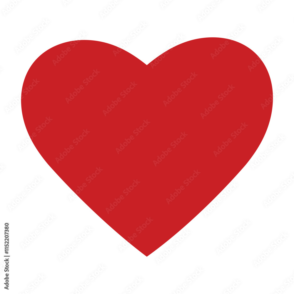 Simple red heart icon isolated on white background. Red like symbol vector illustration. Simple red heart icon isolated on white background. Red like symbol vector illustration.