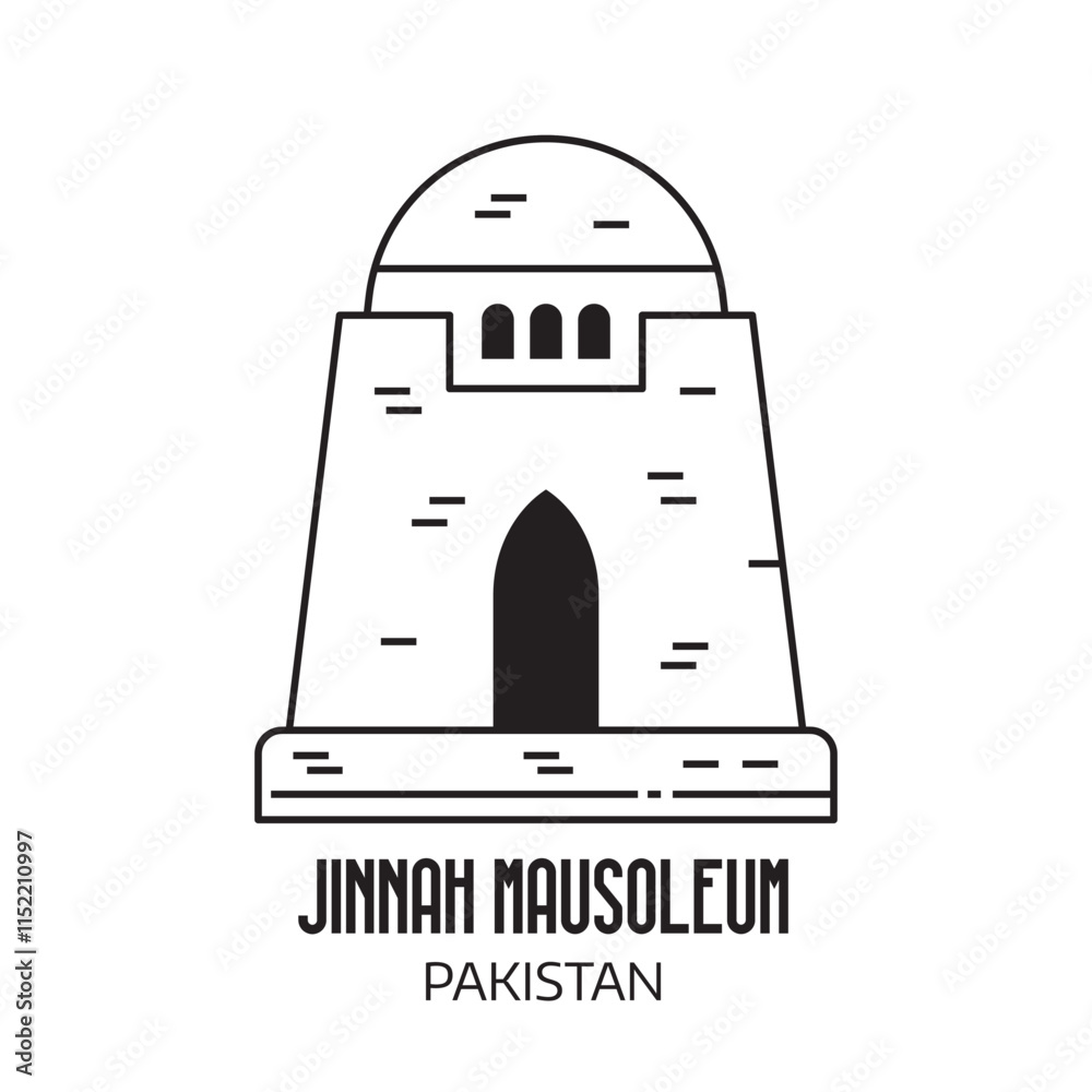 Jinnah Mausoleum Mazar-e-Quaid in Pakistan