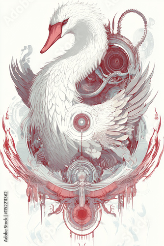 Swan illustration photo