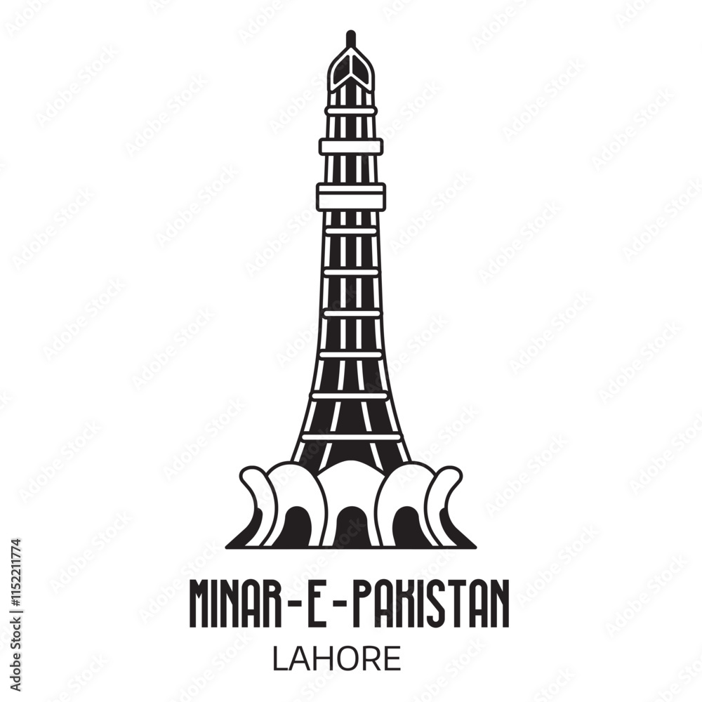 Minar E Pakistan Tower Monument Travel Icon