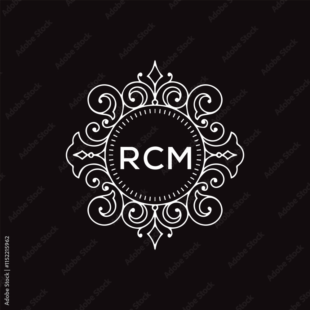 RCM letter logo design with black background in illustrator, vector logo modern alphabet font overlap style. calligraphy designs for logo, Poster, Invitation, etc. RCM letter logo design with black background in illustrator, vector logo modern alphabet font overlap style. calligraphy designs for logo, Poster, Invitation, etc.