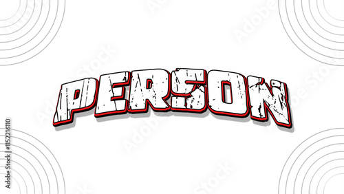  Person, Editable text effect, text style theme and premium vector