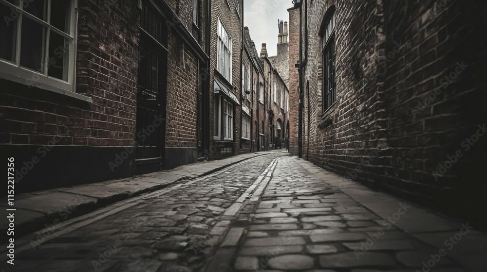 Obraz premium Moody Dark Alley with Long Exposure Effect