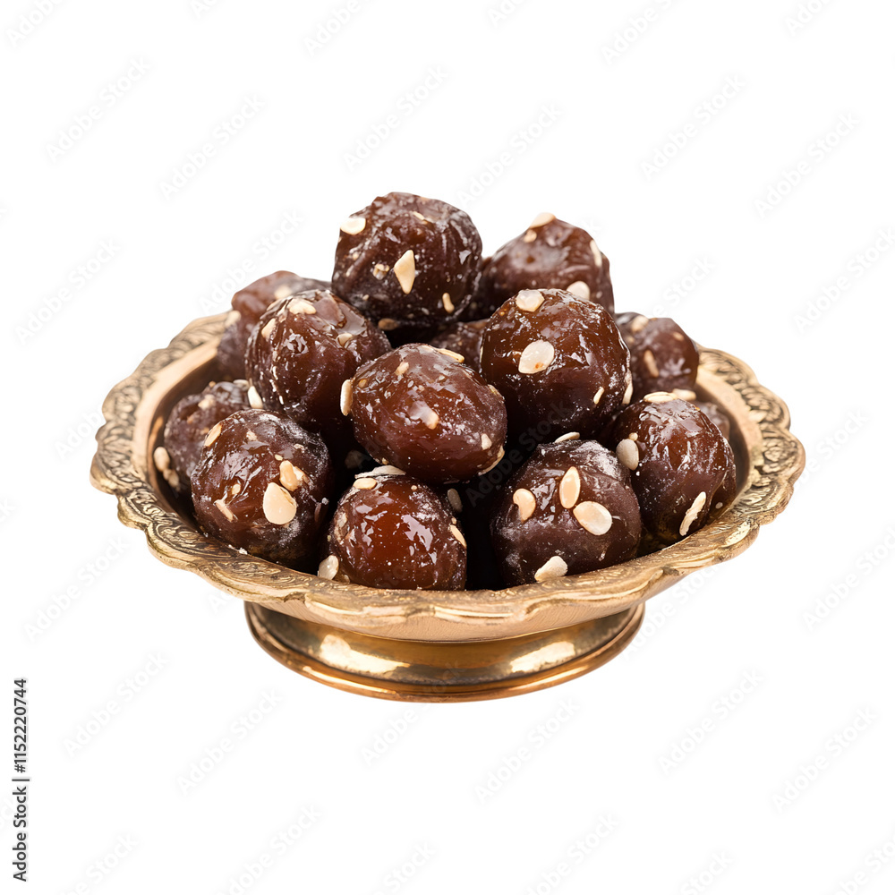 Yummy Dates in Diwali Sweets isolated on transparent background Yummy Dates in Diwali Sweets isolated on transparent background
