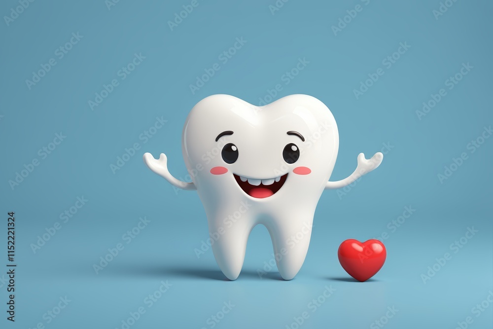 arafed tooth with a heart on a blue background arafed tooth with a heart on a blue background