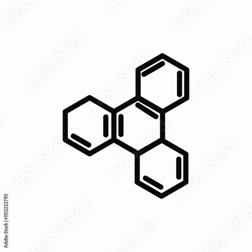 Honeycomb Structure Chemistry Icon Vector Sign